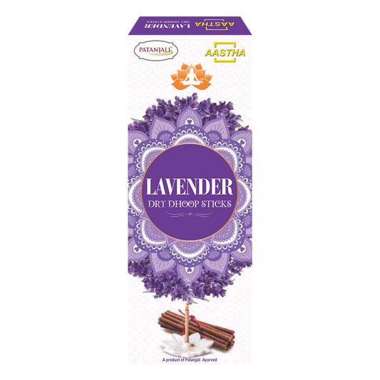 Aastha Lavender Dry Dhoop Sticks 10N