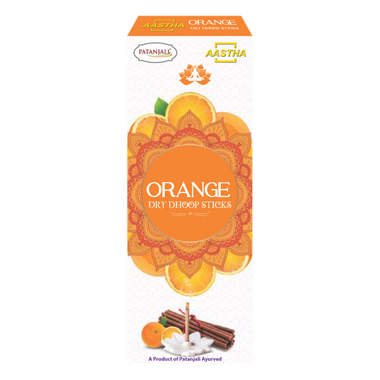 Aastha Orange Dry Dhoop Sticks-8N