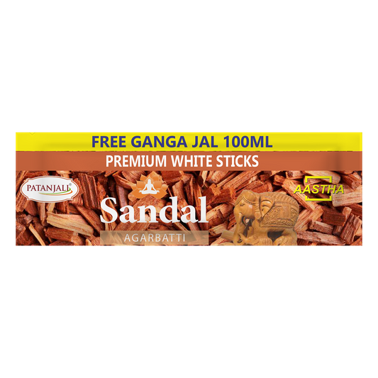 Aastha Sandal Agarbatti 250gm with Free Ganga Jal(100ml)