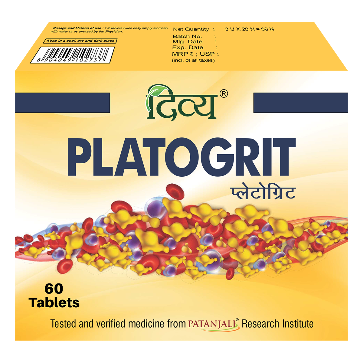 Divya Platogrit (60 TAB)